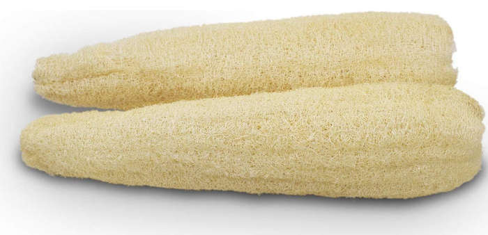 Natural Organic Loofah Sponges (2Pcs)