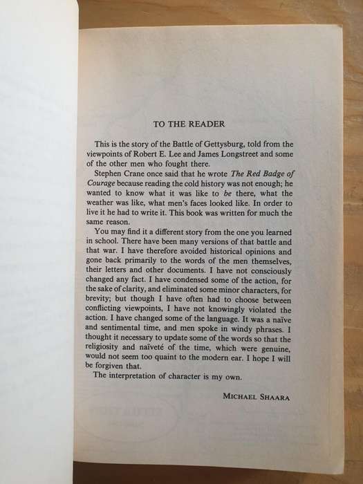Michael Shaara : "The Killer Angels"
