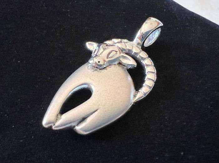 Vintage Sterling Silver Zodiac Sign ARIES Pendant or Charm * 2.65 grams
