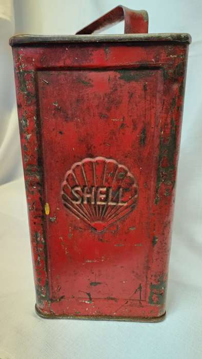 Vintage Shell x100 Motor Oil Can