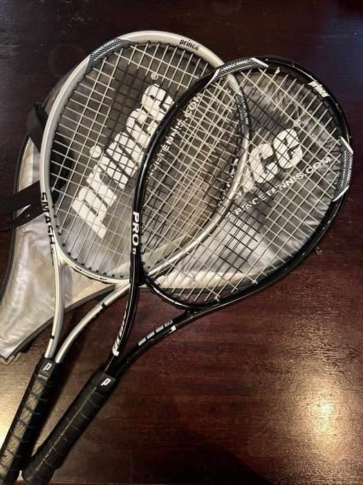 2x Prince Rackets with covers * SMASHti  & PROti .   (Free Slazenger rackets included)