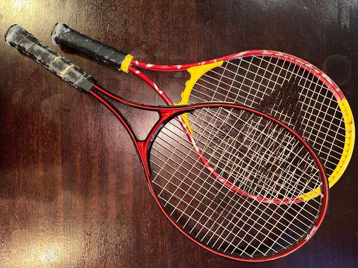 2x Prince Rackets with covers * SMASHti  & PROti .   (Free Slazenger rackets included)