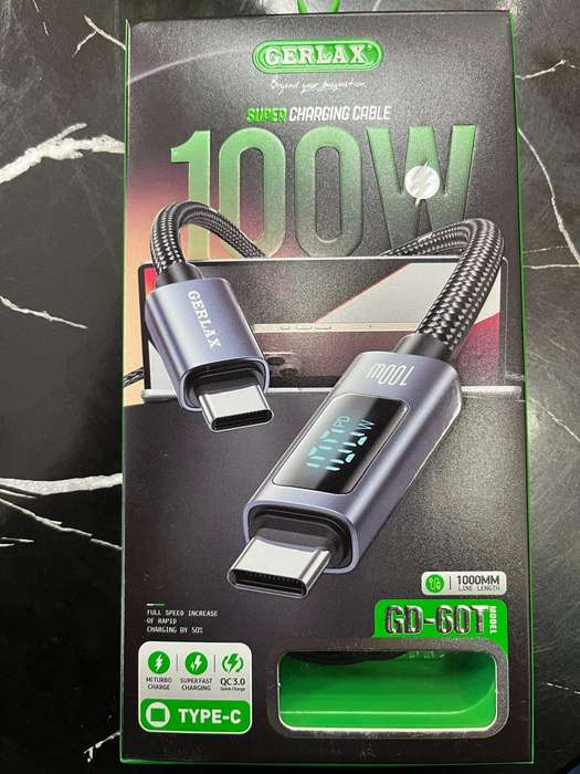 Gerlax 100w  Super Fast Type -C  To Type C Cable