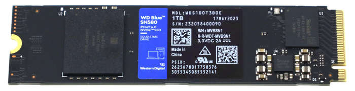 Western Digital SN580 1 TB NVMe Drive Gen 4x4