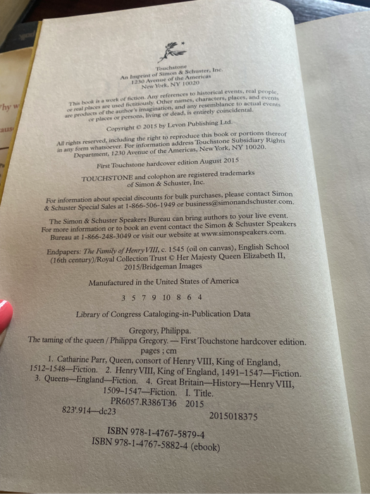 The Taming of the Queen by Philippa Gregory