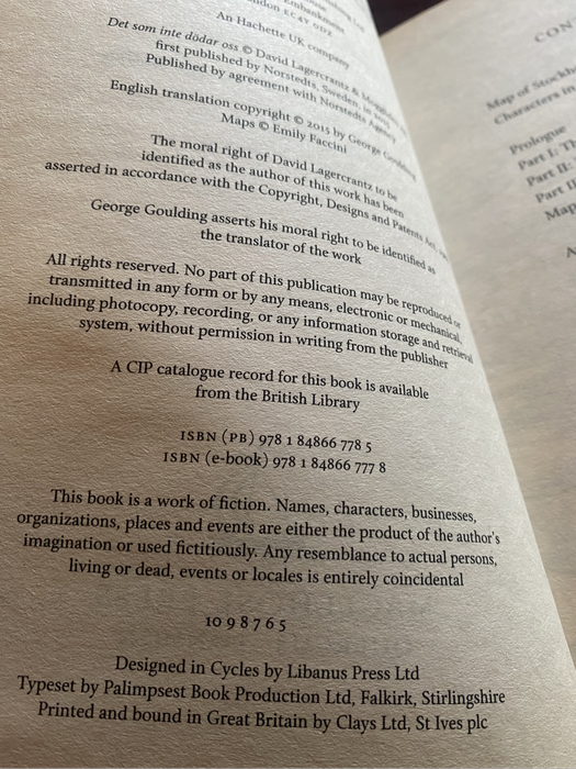 The Girl in the Spiders Web by David Lagercrantz