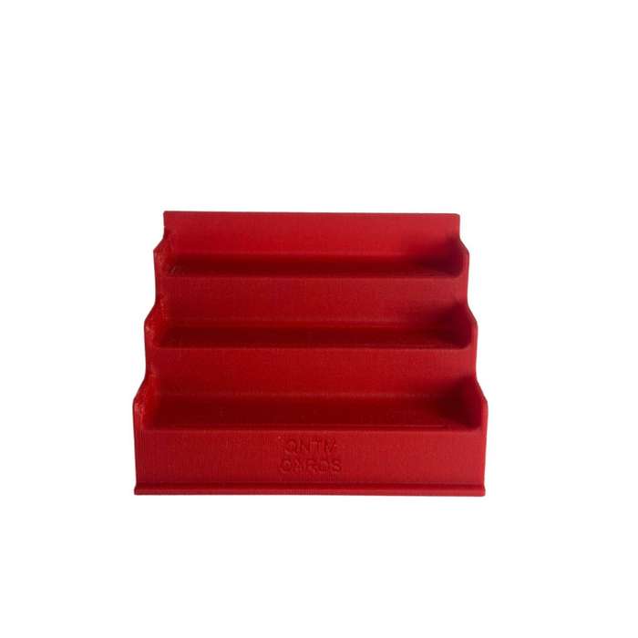 3-Tier Trading Card Display Stand (Fits Standard Size Cards) - Red