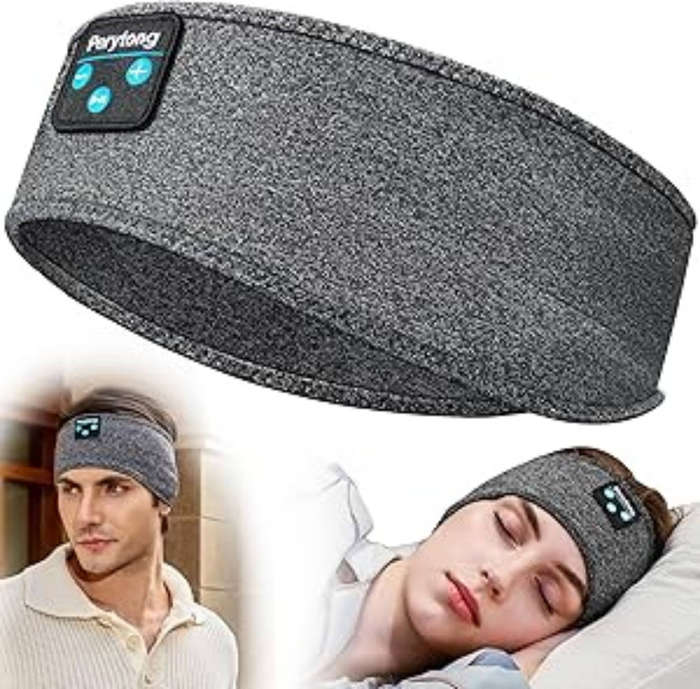 Perytong Bluetooth Headband, Soft Sleep Headbands, Long-Lasting