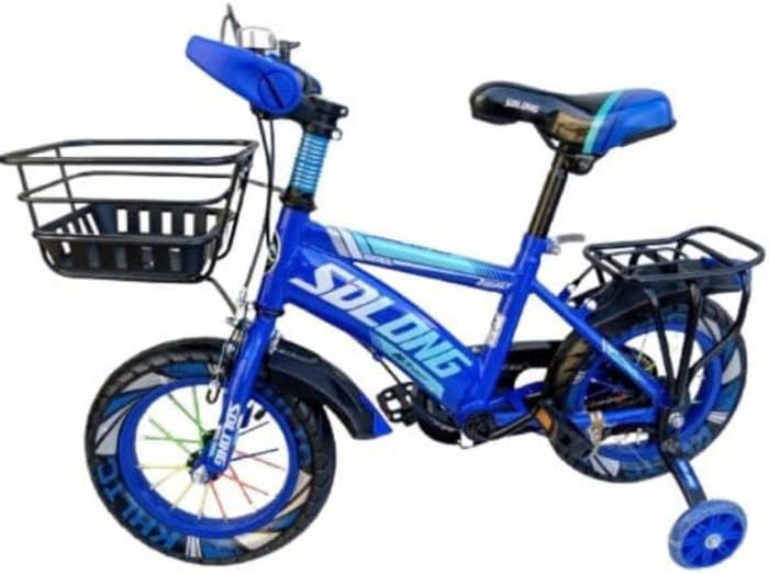 INV-SDLONG blue bicycle with basket and wheels