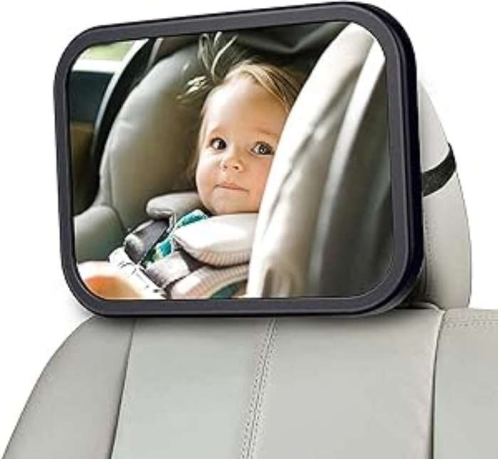 Sulfar Car Backseat Safety Mirror,Peace of Mind to Keep An Eye on Baby in A Rear