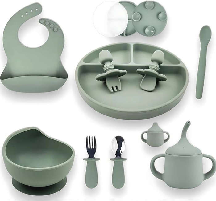 Teeny Weany® Silicone Baby Weaning Set | Suction Plate