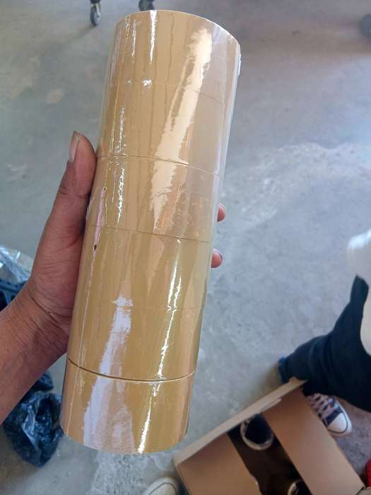 3 packs of Brown packaging tape 50m (total 18)