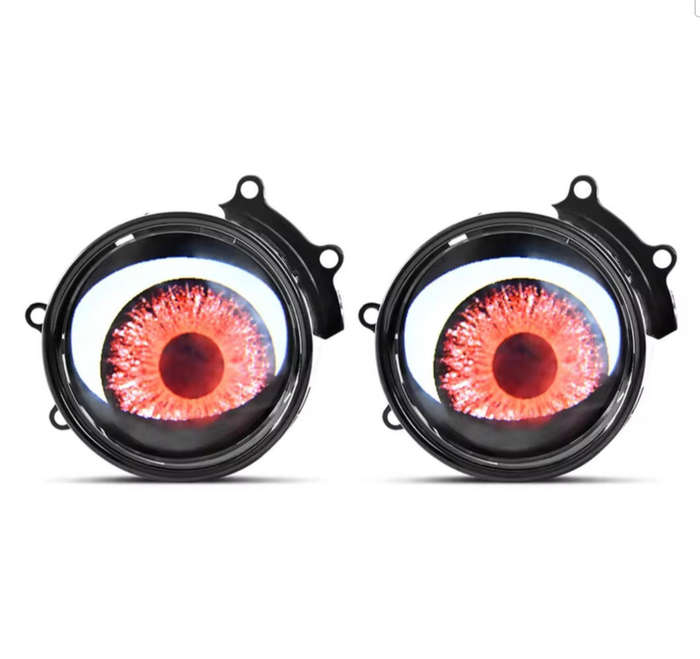 3-Inch LED Animated Multi  8+1 Mode Demon Eye Fog Light