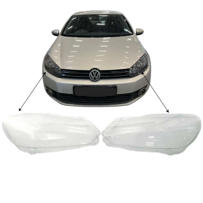 VW Golf 6 (2011-2013)  Headlight Lens Covers - Left