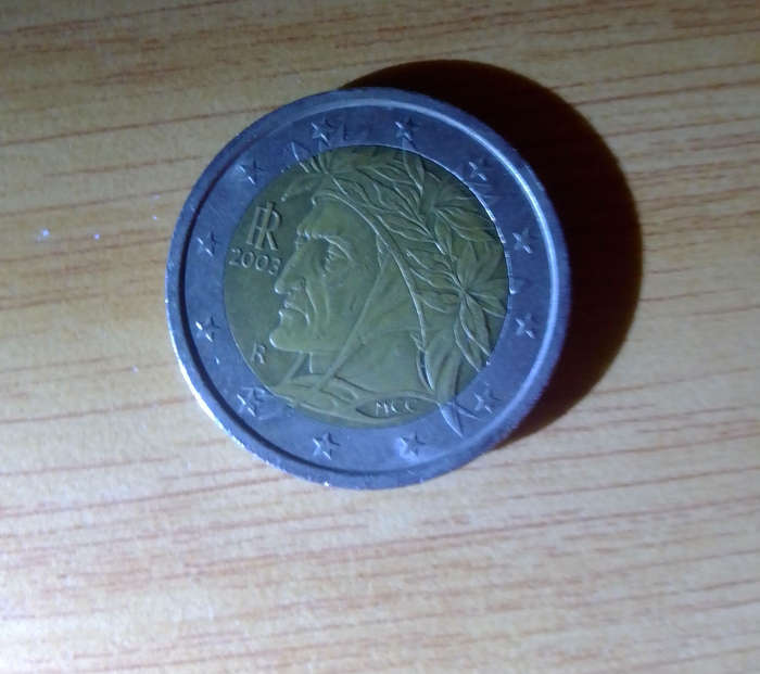 2 Euro Italy 2003 Dante Alighieri - Rare Coin
