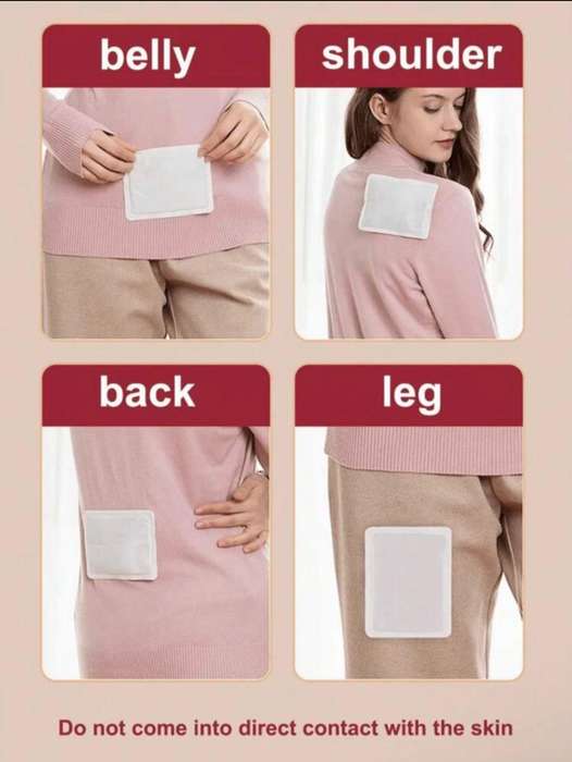 5pcs Disposable Self Adhesive Body/Hand/Foot Warm patch
