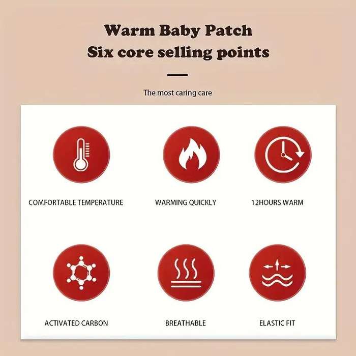 5pcs Disposable Self Adhesive Body/Hand/Foot Warm patch