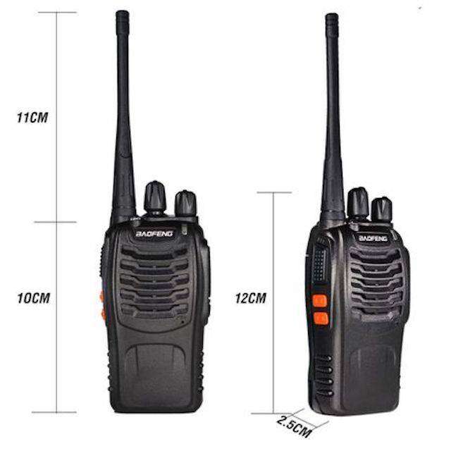 Baofeng 16-Channel UHF Walkie Talkie 2-Way Radio - 2 Piece