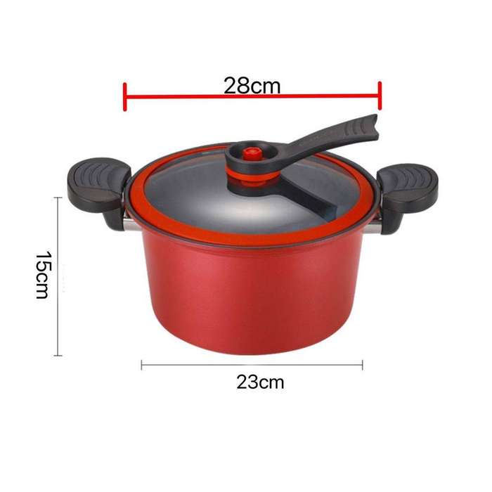Non-Stick Home Micro Pressure Cooker - 3.5L - 2 Pieces
