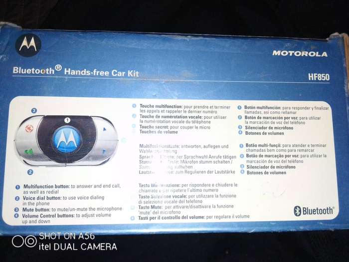 Motorola HF850 Bluetooth Hands-Free Car Kit  Sealed & Like New!