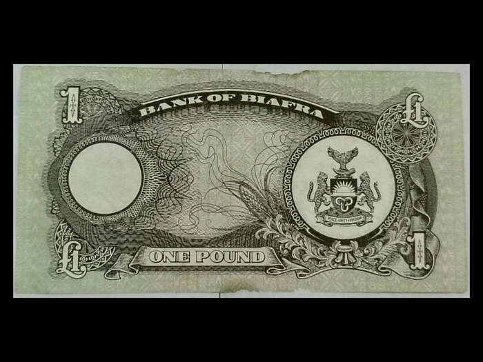 Bank of Biafra £1 One Pound Note - 1968