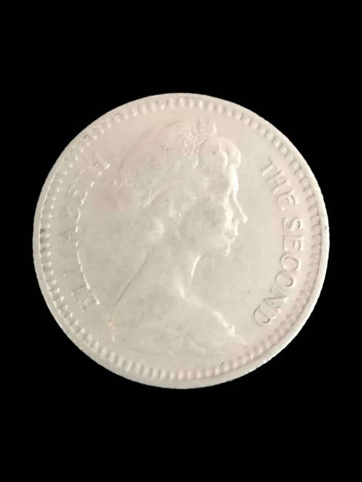 1964 Rhodesia 10 Cents Coin  Queen Elizabeth II  Rare Colonial-Era Coin