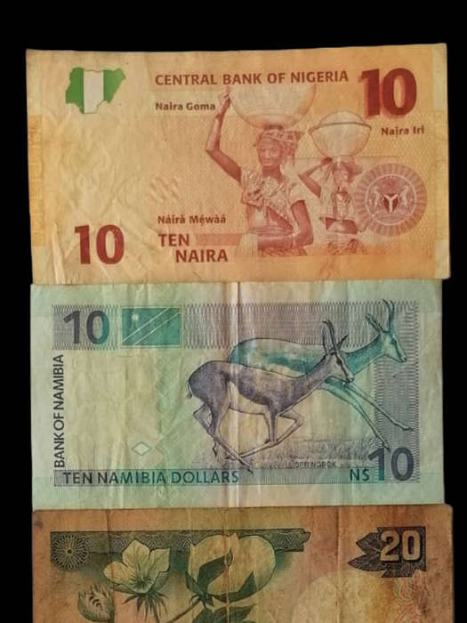 Lot of 5 Vintage Collectible African Banknotes