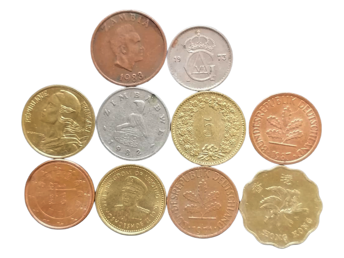 10 Small Coins from Around the World
