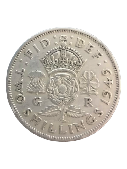 1949 Great Britain Two Shillings Coin  King George VI