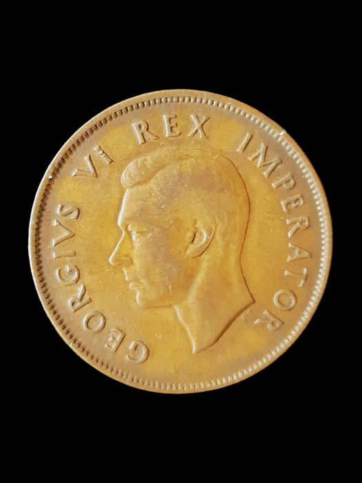 1942 South Africa One Penny Coin  Excellent Condition