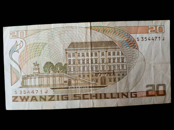 Austria 20 Schilling Banknote  Moritz Michael Daffinger | Austrian National Bank