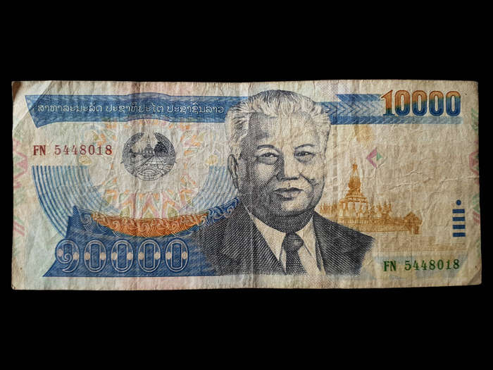 Laos 10,000 Kip Banknote  2003 Issue