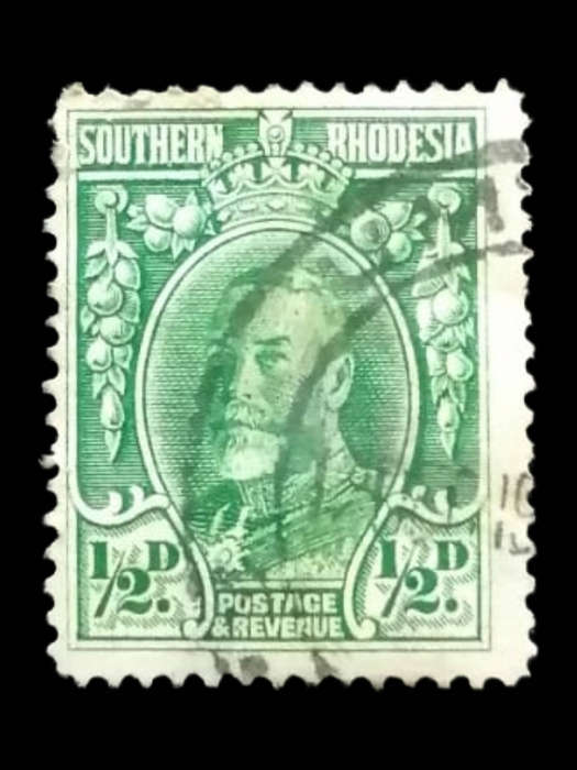 1931 Southern Rhodesia ½d Green King George V Stamp  SG GB-SR 15b