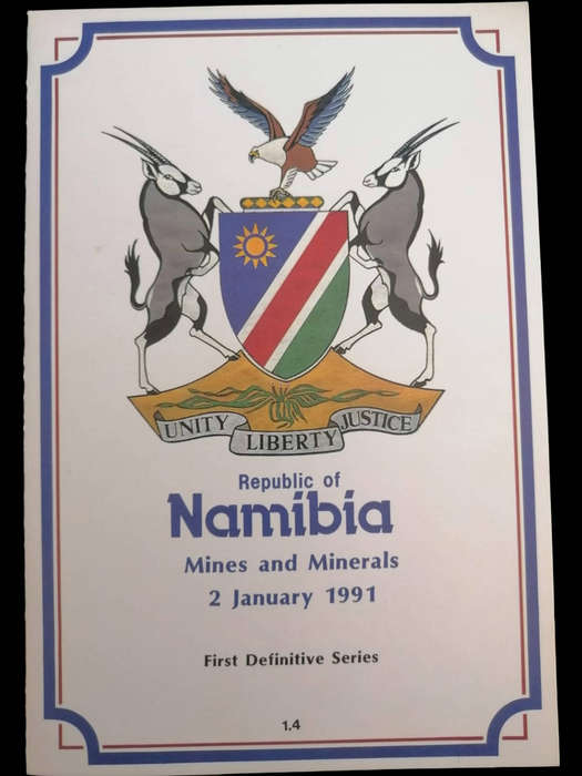 Namibia 1991 "Mines & Minerals" First Definitive - Complete Set in Original Folder
