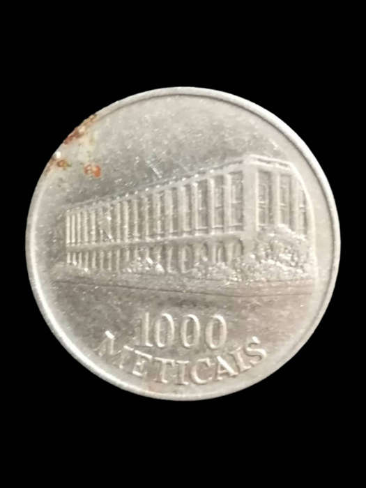 Mozambique 1000 Meticais Coin  1994  Republic Building Design