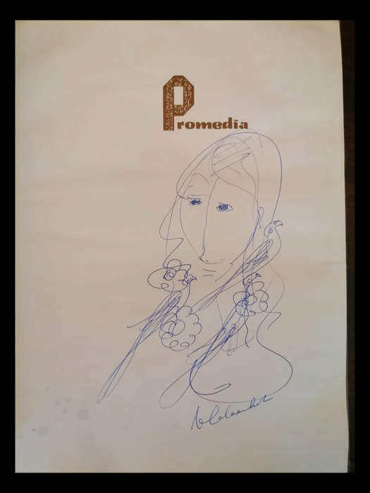 Christus en die Ander Persoon  Frans Claerhout (Signed with Original Drawing)