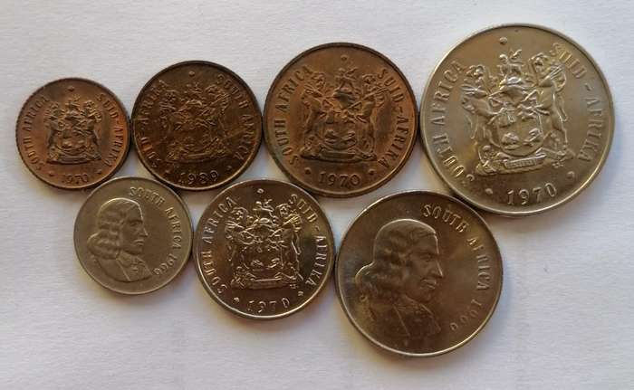 South Africa Coin Set of 7 UNC