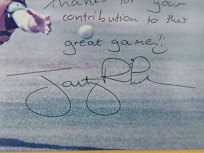 Jonty Rhodes Signed Photo  Iconic Dive  Personalised Autograph  Framed Memorabilia