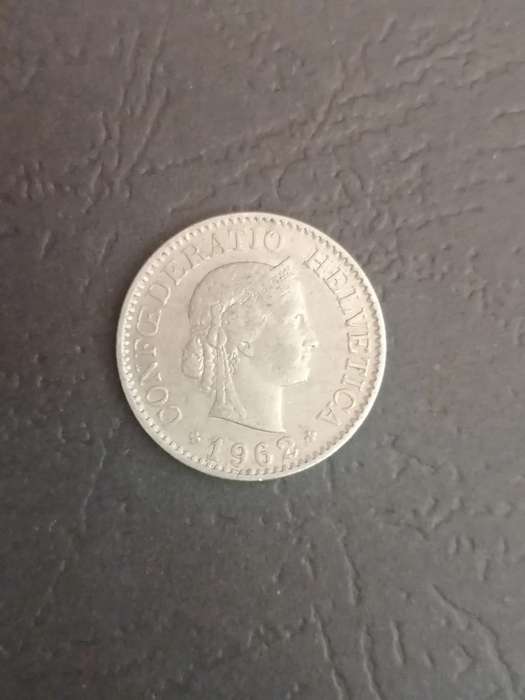 1962 Swiss 10 Rappen Coin  Confederatio Helvetica