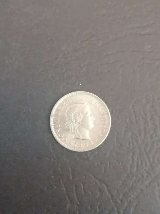 1967 Switzerland 5 Rappen Coin  Confederatio Helvetica  Swiss Franc Collectible