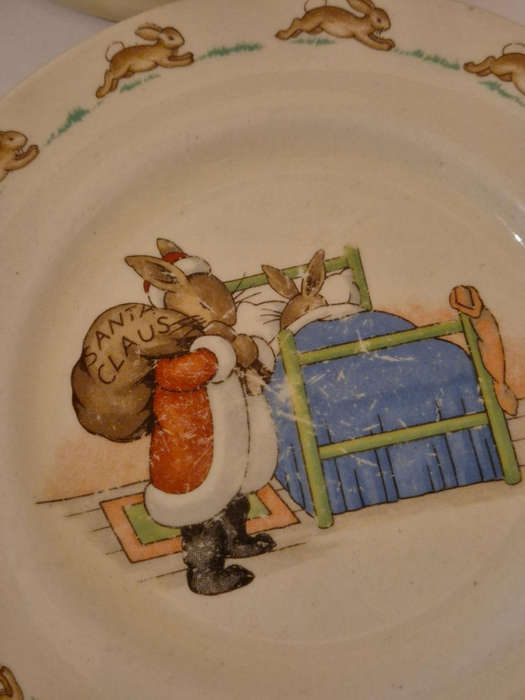 Vintage Royal Doulton Bunnykins 4-Piece Set  Early Edition (c.19371953)