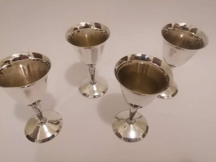 Silver Goblets / Wine Glasses