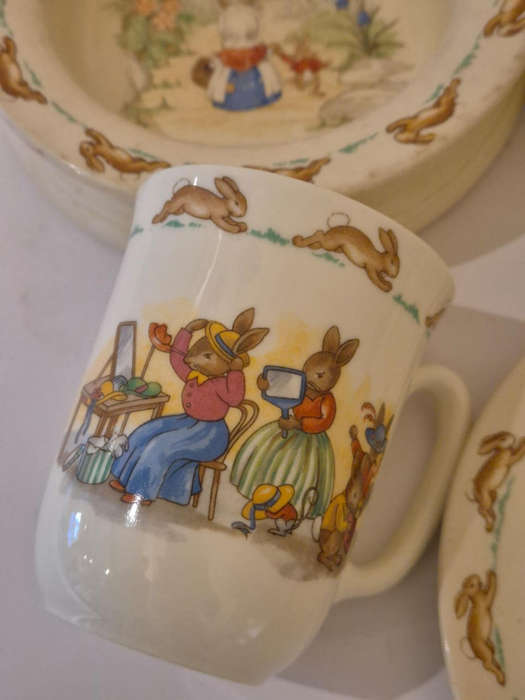 Vintage Royal Doulton Bunnykins 4-Piece Set  Early Edition (c.19371953)
