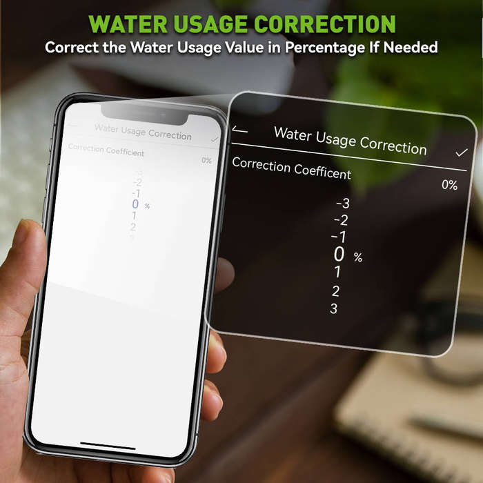 RainPoint Wireless Smart Wi-Fi Water Flow Meter (Device Only)