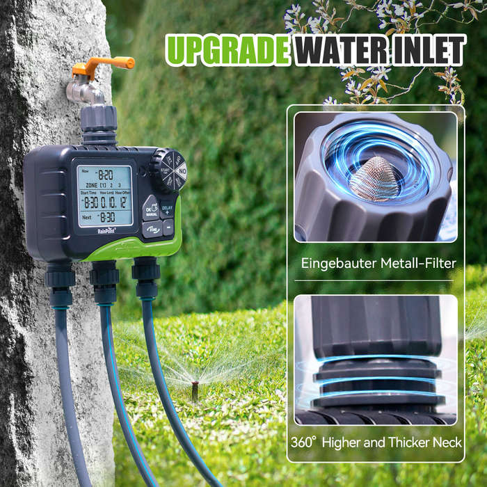 RainPoint Wireless Digital 3-Zone Irrigation Timer