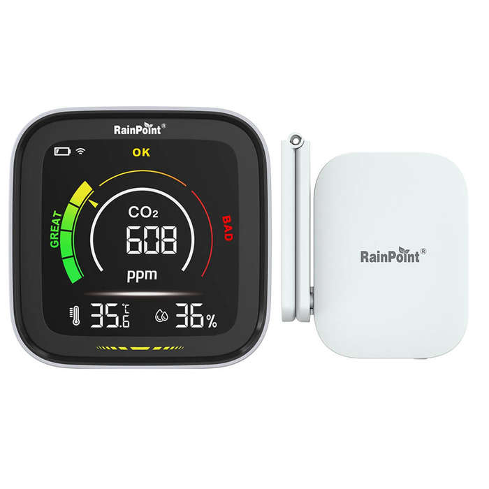 RainPoint Smart Air Quality Meter (Co2 Detector) (Device Only)