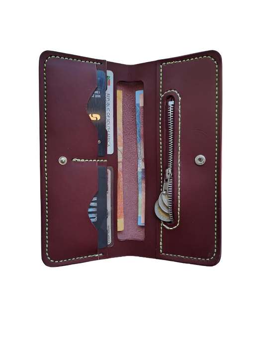Hamade Leather Long Wallet