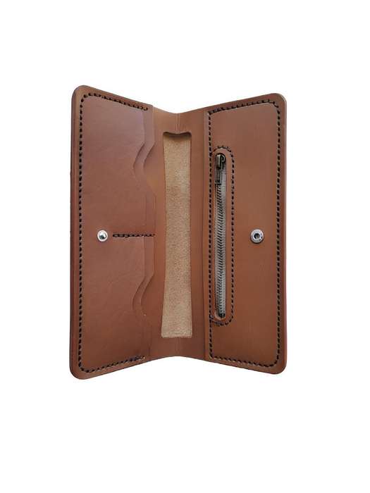Hadmade Leather Long Wallet