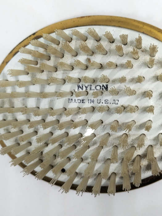 Antique Brush With Floral Design