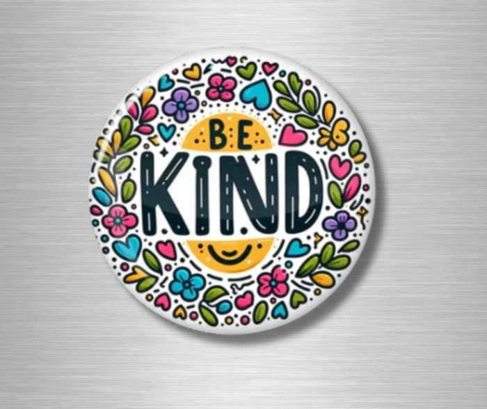 Fridge Magnet Set 'Be Kind' - Strong grip, non-scratch, interior design quality.